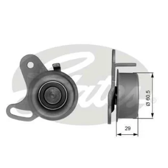 Натяжний ролик ГРМ ACCENT/ELANTRA/RIO 1.3-1.6 96-11 (гладкий) Gates T41037