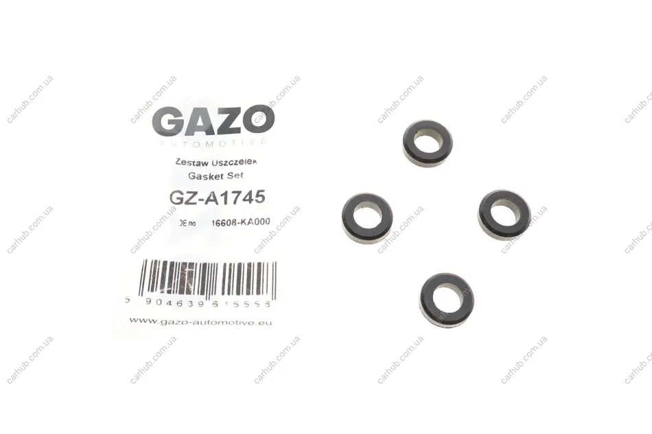 Сальник форсунки Toyota Avensis 1.6/2.0 97-/Camry 2.0-3.3 91- (к-кт 4шт) GAZO GZ-A1745 (фото 1)