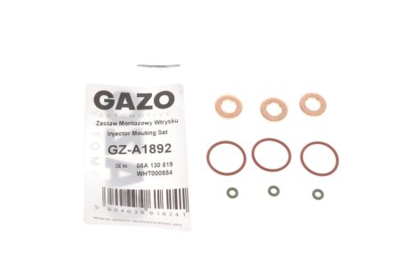 Фото ремкомплект форсунки VW Amarok/Touareg 3.0 TDI 10- (к-кт на 3шт) GAZO GZ-A1892 Ремкомплект форсунки VW Amarok/Touareg 3.0 TDI 10- (к-кт на 3шт) GAZO GZ-A1892