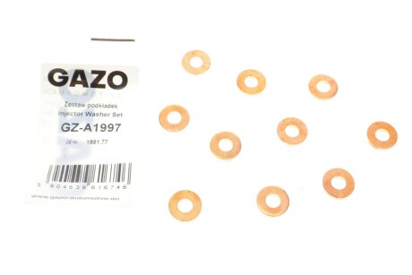 Шайба під форсунку Citroen Jumpy/Peugeot Expert 2.0 HDi 03- (16x7.3x2.5) (Delphi) (к-кт 8шт) GAZO GZ-A1997