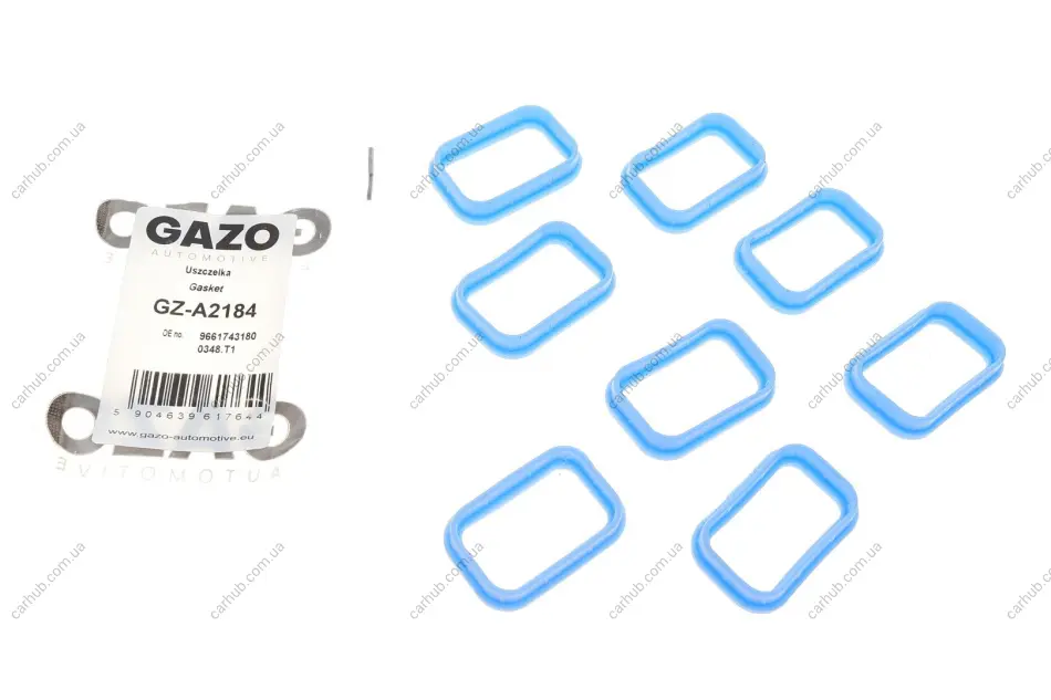 Прокладка колектора впускного Ford Transit 2.0TDCi/2.4TDCI 00- (к-кт 8шт) GAZO GZ-A2184 (фото 1)