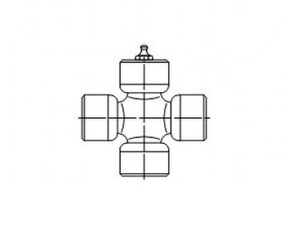 Хрестовина карданного валу (27ммx71мм) NISSAN NAVARA, NAVARA NP300, PICK UP 2.4-3.2D 01.86- GKN (Lobro) U214
