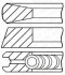 Поршневі кільця (106,5 STD 3,15-8-231) JOHN DEERE 540G III, 548G III, 5083E, 5085M, 5093E, 5095M 4WD, 5101E, 5105M, 5410, 5500, 5510, 5603, 5620, 5625, 624H LL, 653E, 7405, 7410, 7610 GOETZE 08-181100-00 (фото 1)