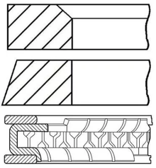 67 (STD) 1,2-5-2 Комплект поршньових кілець HYUNDAI ATOS, GETZ, I10 I KIA PICANTO I 1.1/1.1LPG 06.03-12.13 GOETZE 08-447200-00