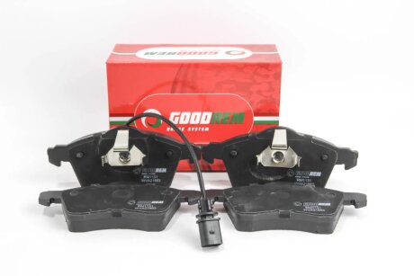 Тормозные колодки пер. T4 2.5TDI 96-03 (R15)(с датчиком) GOODREM RM1131