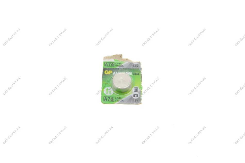 Батарейка Alkaline LR44 (A76F-U10) (1.5V) (1шт) GP 4891199015496 (фото 1)