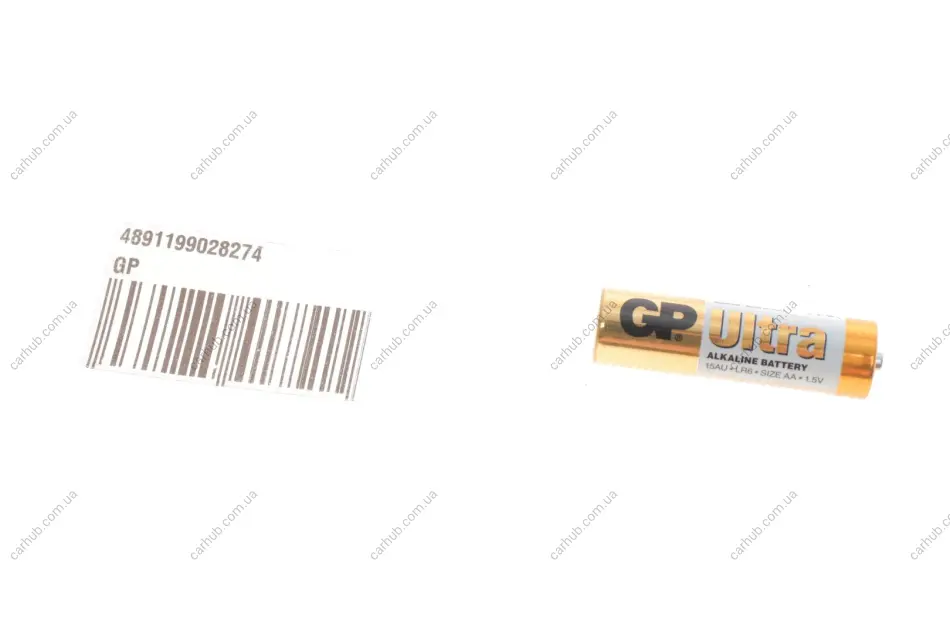 Батарейка Ultra Alkaline AA LR06 (1.5V) (1шт) GP 4891199028274 (фото 1)
