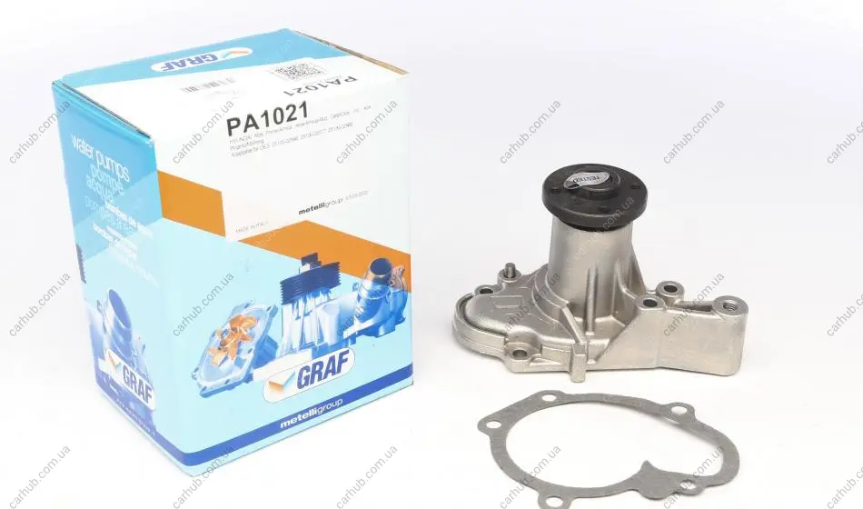 Помпа води Hyundai Getz/i10 1.1 05-13/Kia Picanto/Morning 1.0/1.1 04- (R/B) (7 лоп) GRAF PA1021 (фото 1)