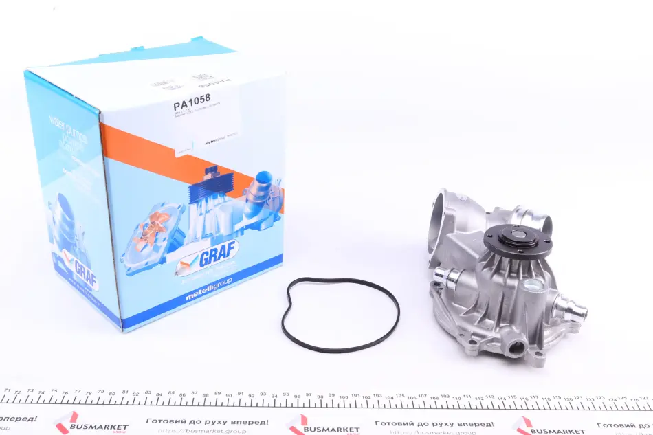 Помпа води BMW 5/6/7/X5 535i/540i/550i/650i/740i,Li/750i,Li/4.8i xDrive 05-10 (R/B) (8 лоп.) GRAF PA1058 (фото 1)