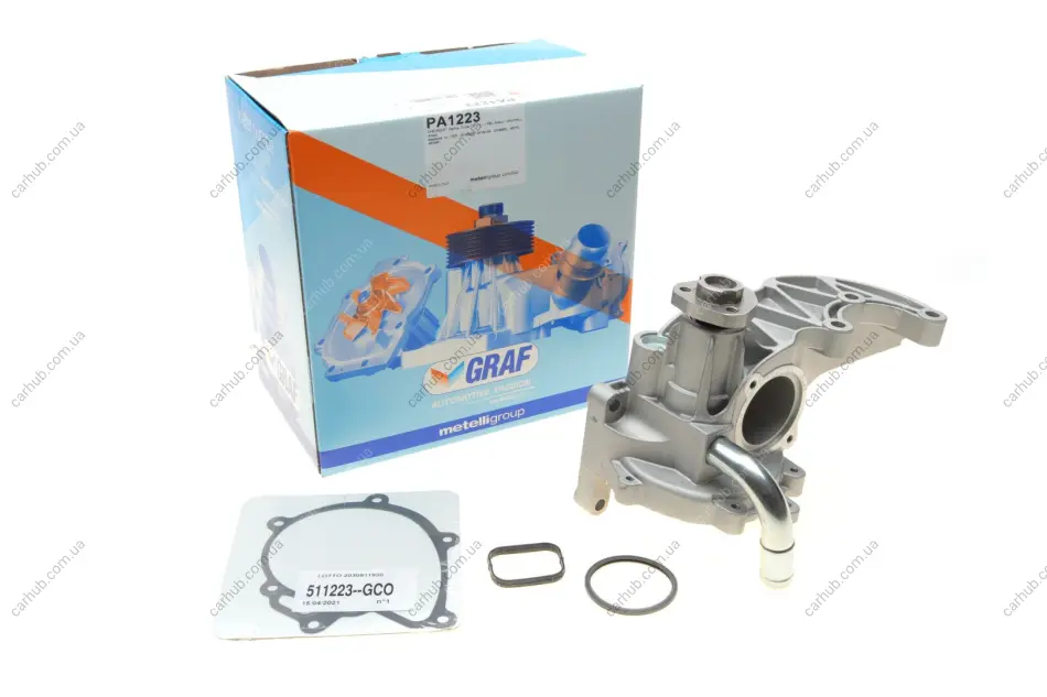 Помпа води Chevrolet Captiva 2.2D 11-/Cruze 2.0CDI 09-/Opel Antara 2.2CDTi 10-15 (R/B) (10 лоп.) GRAF PA1223 (фото 1)