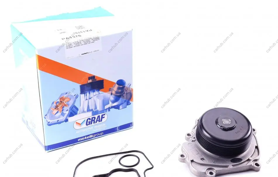 Помпа води MB C-class (W204)/E-class (W212)/Vito (W447) OM651 2.2CDI 08- (перемикач.)(R/B)(7 лоп)(6кан) GRAF PA1376 (фото 1)