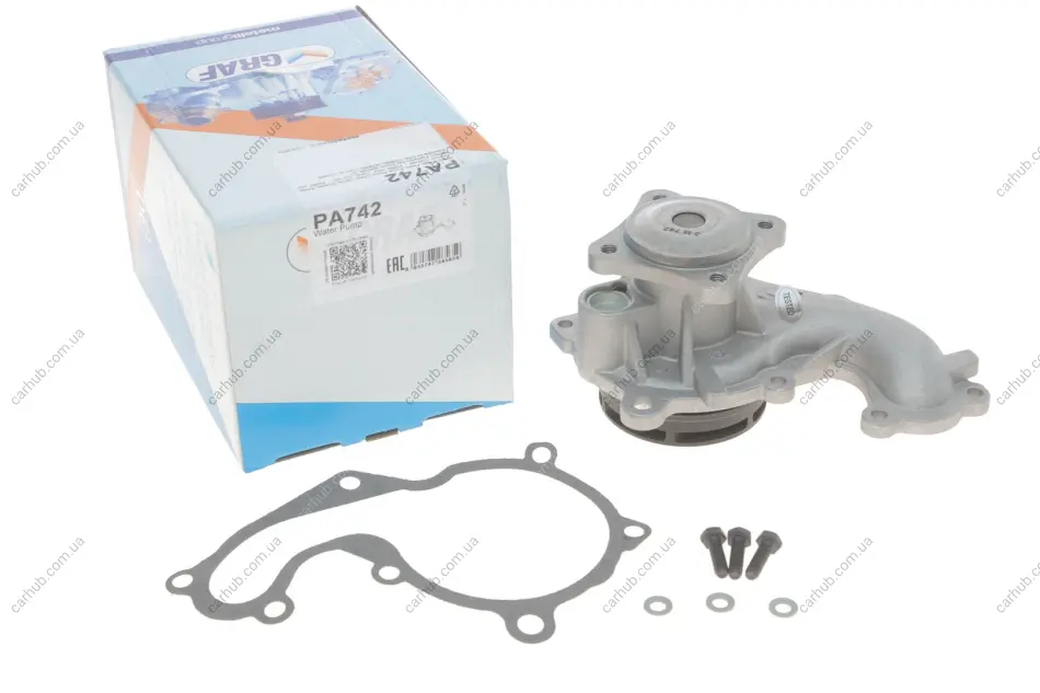 Помпа води Ford C-Max I/Focus I/II/Mondeo/Transit/Tourneo Connect 1.8DI/TDCi/TDDi 99- (R/B) (6 лоп.) GRAF PA742 (фото 1)