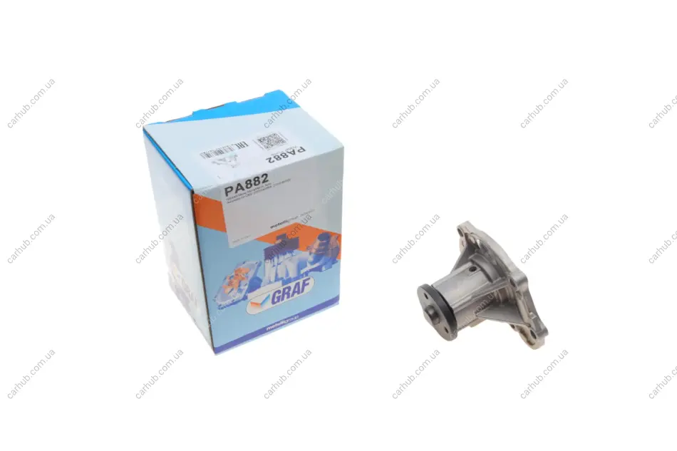 Помпа води Nissan Micra III 1.0 16V/1.2 16V/1.3/1.4 16V 03-/Примітка 1.4 06-12 (R/B) (6 лоп) GRAF PA882 (фото 1)