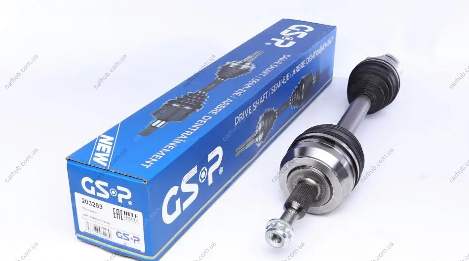 Піввісь VW T5 2.0 TDI 09-15 (L) (37x38x645) GSP 203293 (фото 1)
