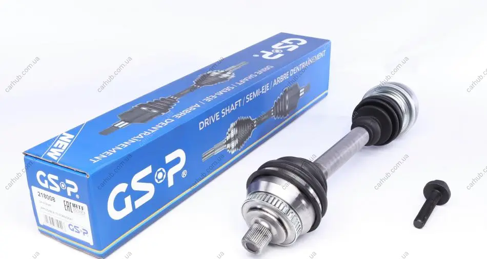 Піввісь Ford Galaxy/VW Sharan 1.9/2.0 TDI 95-06 (R) (38x35x559x48T) (+ABS) GSP 218008 (фото 1)