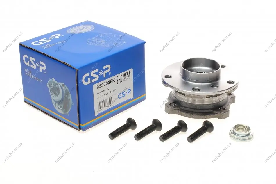 Підшипник маточини (передньої) BMW X5 (E70/F15/F85)/X6 (E71/E72/F16/F86) 2.0-4.8 06-(+ABS) GSP 9330026K (фото 1)