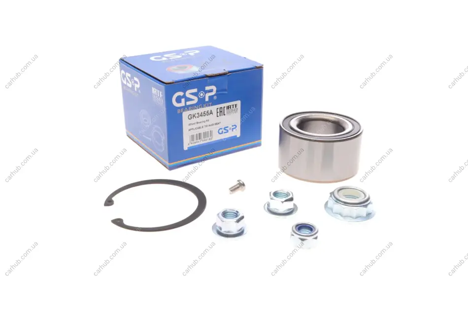 Підшипник маточини (передньої) Skoda Octavia 96-10/VW Golf IV 97-10 (40x40x74)(к-кт) GSP GK3455A (фото 1)