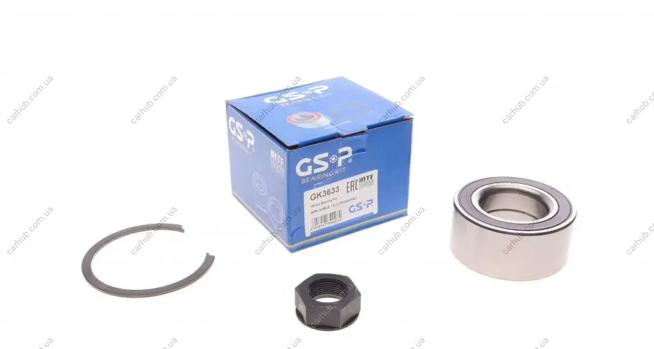 Підшипник маточини (передньої) Fiat Ulysse 02-11 /Citroen C8/Peugeot 807 02- (44x82.5x37)(+ABS)(к-кт) GSP GK3633 (фото 1)
