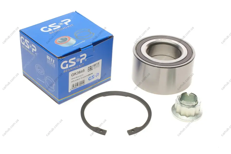 Підшипник маточини (передньої/задньої) VW Touareg 02-18/Audi Q7 06-15 (+ABS) (51x96x50) GSP GK3645 (фото 1)