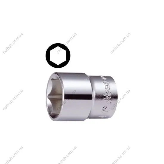 Насадка 1/4" (6,3 мм) 6-кутна, 1 шт, розмір насадок 6/12-кутних (мм): 7 мм, довжина 25мм HANS 2400M/7 (фото 1)