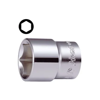 Насадка 1/2" (12,5 мм), 6-кутна, розмір насадок 6/12-кутних (мм): 18 мм, довжина: 37 мм HANS 4400M/18