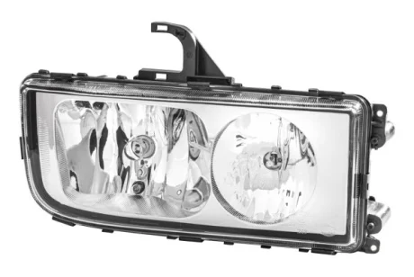 Фара прав (H1/H7/W5W, електричн, з мотором, колір відбивача: хром) MERCEDES AXOR 2 10.04- HELLA 1DB247 011-041