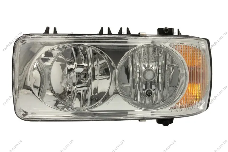 Фара лів (H1/H7/P21W/W5W, ручн, без мотора, колір відбивача: хром, колір повороту: помаранчевий) DAF 75 CF, 85 CF, CF 65, CF 75, CF 85, LF 45, LF 55, SB, XF 105, XF 95 01.74- HELLA 1EJ247 046-031 (фото 1)
