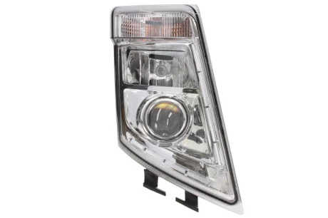 Фара прав (H7/H7/LED/PY21W, ручн, без мотора, колір відбивача: хром, колір повороту: прозор) VOLVO FH, FH II, FH16, FM 09.05- HELLA 1EL010 478-101