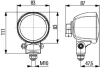 Робоча лампа (H9, 12В, 65Вт x113ммx85мм) MASSEY FERGUSON 7246 ACTIVA, 7247 S ACTIVA, 7270, 7240, 7245 S, 7345 S, 7347 S, 7360, 7370 HELLA 1G0996 176-041 (фото 3)