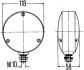 Лампа сигналу повороту переднього Лів/Прав (P21W, з патроном лампочки) IVECO MK, P/PA-HAUBENFAHRZEUGE 01.83-12.93 HELLA 2BA003022021 (фото 2)