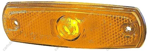 Габаритні ліхтарі лів/прав, Halogen, висота 11мм ширина 126мм глибина 38мм, болт/горизонтальне кріплення/кріплення вертикальне/для стелажної системи, 24В (IP5K9K) HELLA 2PS962 964-018 (фото 1)