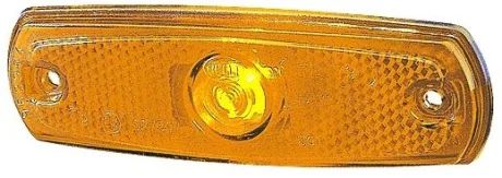 Габаритні ліхтарі лів/прав, Halogen, висота 11мм ширина 126мм глибина 38мм, болт/горизонтальне кріплення/кріплення вертикальне/для стелажної системи, 24В (IP5K9K) HELLA 2PS962 964-018