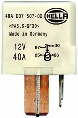 Контролер/реле свічок накалу AUDI A3 SEAT ALHAMBRA, AROSA, CORDOBA, CORDOBA VARIO, IBIZA II, IBIZA III, IBIZA IV, IBIZA IV SC, INCA, LEON, TOLEDO I, TOLEDO II SKODA FABIA I 1.2D-2.5D 08.93- HELLA 4RA007 507-021 (фото 1)