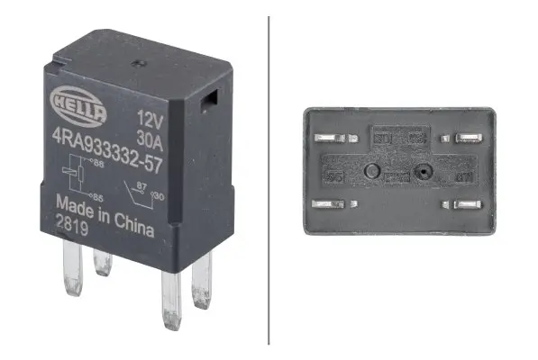 Реле (12V, 40A) BUICK LA CROSSE CHEVROLET AVEO, CRUZE, MALIBU, TRAX OPEL ADAM, AMPERA, AMPERA-E, ASTRA J, ASTRA J GTC, ASTRA K, CASCADA, CORSA E, INSIGNIA A, INSIGNIA A COUNTRY, INSIGNIA B 07.08- HELLA 4RA933 332-571 (фото 1)