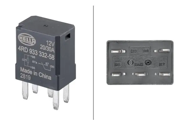 Реле (12V, 20A) BUICK CENTURY, PARK AVENUE, REGAL, RENDEZVOUZ, SKYLARK CADILLAC ATS, CTS, CTS SPORT, DEVILLE, DTS, ESCALADE, SEVILLE, SRX, STS, XLR CHEVROLET EXPRESS, EXPRESS 1500 10.90- HELLA 4RD933 332-581 (фото 1)