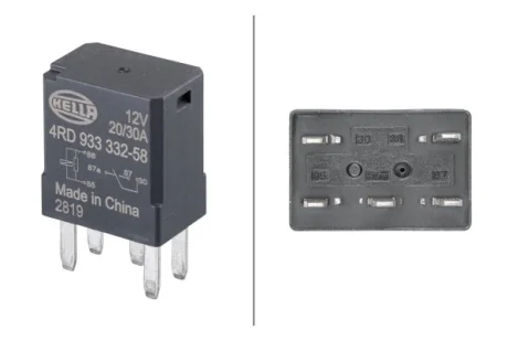 Реле (12V, 20A) BUICK CENTURY, PARK AVENUE, REGAL, RENDEZVOUZ, SKYLARK CADILLAC ATS, CTS, CTS SPORT, DEVILLE, DTS, ESCALADE, SEVILLE, SRX, STS, XLR CHEVROLET EXPRESS, EXPRESS 1500 10.90- HELLA 4RD933 332-581
