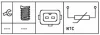 Датчик температури BMW 3(E46/E90)/ 5(E39/E60)/7(E38/E65) 1.6-5.0 95-11 HELLA 6PT009309-541 (фото 2)