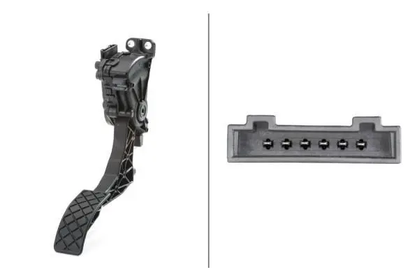 Педаль газу AUDI A1, A3, TT SEAT AROSA, CORDOBA, IBIZA III, IBIZA IV, IBIZA IV SC, IBIZA IV ST, LEON, TOLEDO II, TOLEDO IV SKODA FABIA I, FABIA I PRAKTIK, FABIA II, FABIA III 1.0-3.2 10.94- HELLA 6PV008 496-701 (фото 1)