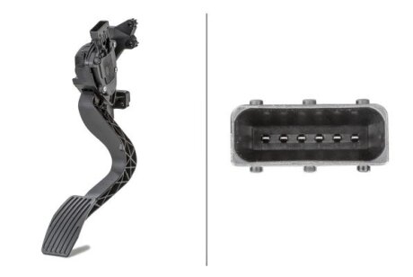 Педаль газу FIAT DOBLO, DOBLO CARGO, FIORINO, QUBO 1.3D-2.0D 11.07- HELLA 6PV010175731