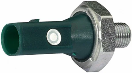Датчик тиску масла (0,3-0,6Бар, 1 pin, зелен.) SEAT CORDOBA, CORDOBA VARIO, IBIZA II, LEON SKODA FABIA II VW JETTA III, POLO V 1.2-1.8 06.99-05.22 HELLA 6ZL008 280-001