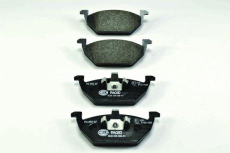 Тормозные колодки дисковые комплект; передняя. HELLA 8DB355008591 (фото 1)