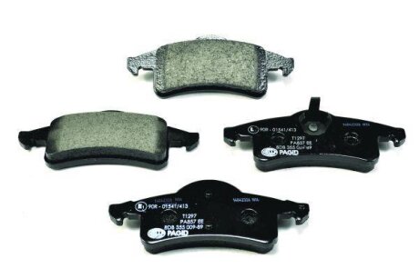 Фото колодки гальмівні дискові комплект задні HELLA 8DB355009891 Колодки гальмівні дискові комплект задні HELLA 8DB355009891