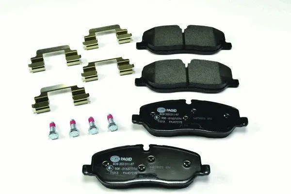 Гальмівні колодки пер. Land Rover Diccovery III,IV 04- /Range Rover III, Sport 02-13 (TRW) HELLA 8DB355011-971 (фото 1)