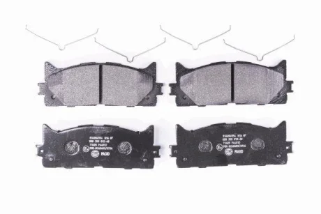 Гальмівні колодки пер. Toyota Avalon/Camry/Lexus ES 05- (Akebono) HELLA 8DB355012-401