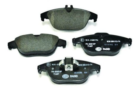 Фото колодки гальмівні дискові комплект задні HELLA 8DB355012741 Колодки гальмівні дискові комплект задні HELLA 8DB355012741