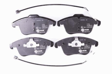 Колодки гальмівні дискові комплект передні HELLA 8DB355013731