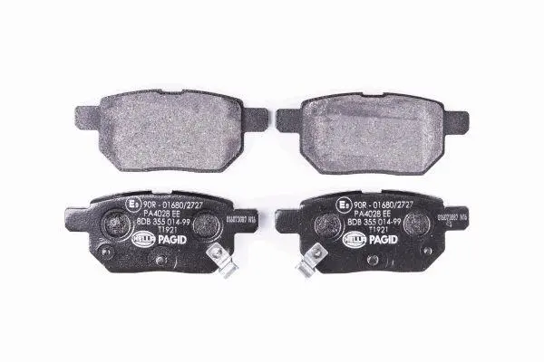 Гальмівні колодки зад. Toyota Corolla/Yaris 05- HELLA 8DB355014-991 (фото 1)
