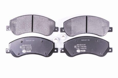Фото колодки гальмівні дискові комплект передні HELLA 8DB355015401 Колодки гальмівні дискові комплект передні HELLA 8DB355015401