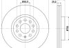 Гальмівний диск перед. Caddy III/IV/Golf/Jetta/Passat/Octavia 05- (312x25) HELLA 8DD355109-521 (фото 1)