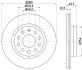 Гальмівний диск перед. Caddy III/Golf V/VI/Jetta/Octavia 04- (280x22) HELLA 8DD355109-561 (фото 1)